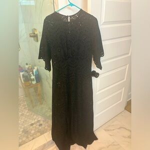 Natalie Martin Lily Embroidered Eyelet Midi Dress